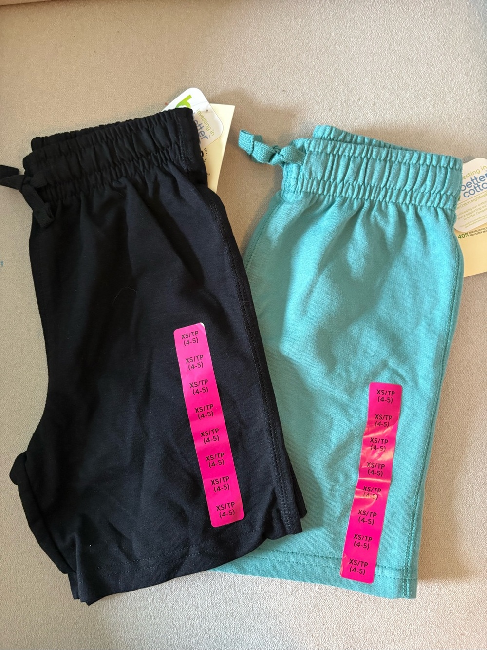 Bundle of Gearge Elastic Waist Pull-On Shorts - Teal and Black
